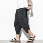 Pantalones chinos de algodón tallas grandes informales con rayas talla 3XL 