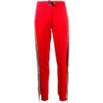 Pantalones rojos de algodón de chándal rebajados con logo Philipp Plein para mujer 