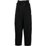 Pantalones negros de algodón de lino rebajados ancho W38 IRO Paris talla XL para mujer 