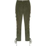 Pantalones casual verdes de poliester rebajados informales talla L para mujer 