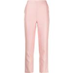 Pantalones pitillos rosas de seda rebajados talla XXL para mujer 
