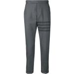 Pantalones pitillos grises de poliester arrugados Thom Browne talla XL 