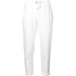 Pantalones casual blancos de algodón informales BRUNELLO CUCINELLI para mujer 