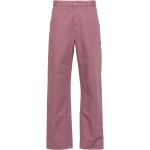 Pantalones casual morados de algodón ancho W27 largo L28 informales con logo Carhartt Work In Progress para mujer 
