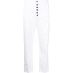 Pantalones casual blancos de algodón informales DONDUP para mujer 