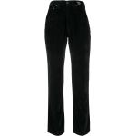 Pantalones casual negros de terciopelo informales VERSACE talla XXL para mujer 