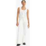Pantalones blancos de algodón de tiro bajo LEVI´S para mujer 