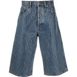 Jeans azules de algodón de corte recto rebajados ancho W25 con logo Alexander Wang para mujer 