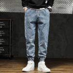 Jeans desgastados grises de otoño tallas grandes informales desgastado talla 3XL para hombre 