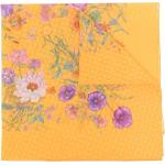 Pañuelos Estampados amarillos de seda Gucci Flora Talla Única para mujer 