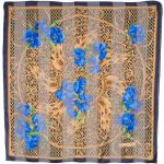 Pañuelos Estampados azul marino de seda floreados Dior con motivo de flores Talla Única para mujer 