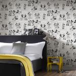Papeles marrones de pared Disney Mickey Mouse Graham and Brown 