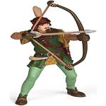 Papo- Robin Hood, stehend Figura, Color Verde marrón (39954)