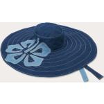 Sombreros azules de denim tallas grandes floreados 