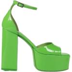 Sandalias verdes de piel de tiras rebajadas Paris Texas talla 40 para mujer 