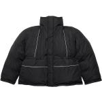 Abrigos negros de poliamida con capucha  rebajados tallas grandes manga larga con cuello alto con logo Balenciaga para mujer 