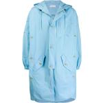 Abrigos azules celeste de algodón con capucha  manga larga asimétrico talla M para hombre 