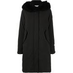 Abrigos negros de poliester con capucha  tallas grandes manga larga con logo Woolrich talla XXL para mujer 