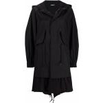 Abrigos negros de algodón con capucha  rebajados tallas grandes manga larga Undercover talla XS para mujer 