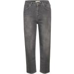 Jeans grises de corte recto informales PART TWO desteñido talla XL para mujer 