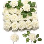 Flores artificiales beige floreadas 