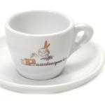 Tazas blancas de porcelana de espresso  con logo 