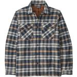 PATAGONIA M's Insulated Organic Cotton Mw Fjord Flannel Shirt Fields - Hombre - Azul / Marrón / Blanco - talla S- modelo 2024