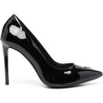 Zapatos negros de piel de ternera de tacón rebajados con logo Philipp Plein talla 37 para mujer 