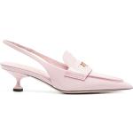 Zapatos rosa pastel de goma de tacón con tacón de 5 a 7cm con logo Miu Miu talla 41 para mujer 