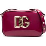 Bolsos satchel morados de charol con logo Dolce & Gabbana para mujer 