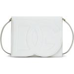 Bandoleras blancas de poliester de piel  plegables con logo Dolce & Gabbana para mujer 