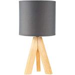 Lámparas grises de tela de mesa escandinavas 
