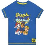 Camisetas azules de manga corta infantiles Patrulla Canina Marshall 6 años 