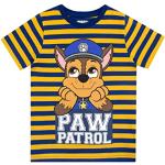Camisetas multicolor de manga corta infantiles Patrulla Canina Chase con rayas 5 años 