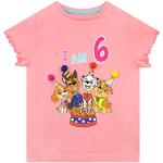 Camisetas rosas de manga corta infantiles Patrulla Canina Skye 6 años para niña 