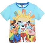 Camisetas turquesas de manga corta infantiles Patrulla Canina Nickelodeon 4 años 