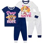 Pijamas multicolor de manga corta infantiles Patrulla Canina Skye 24 meses para niña 