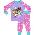 Pijamas infantiles multicolor Patrulla Canina Rubble con logo para niña 