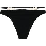Bragas de bikini negras de poliamida Magda Butrym con perlas talla XS para mujer 