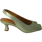 Sandalias verdes de piel de tacón con tacón de 5 a 7cm metálico Pedro Miralles talla 40 para mujer 