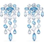 Pendientes azules de metal de cristal Swarovski Talla Única para mujer 