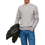 Ropa gris de algodón de invierno  rebajada tallas grandes cuello redondo con logo Pepe Jeans talla XXL para hombre 