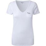 Camisetas blancas de algodón de manga corta rebajadas manga corta Pepe Jeans talla M para mujer 
