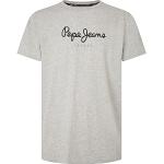 Camisetas grises de algodón de manga corta tallas grandes manga corta con logo Pepe Jeans talla XXL de materiales sostenibles para hombre 