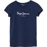 Camisetas azules de algodón de manga larga infantiles rebajadas Pepe Jeans 10 años para niña 