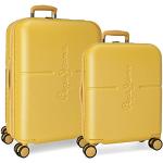 Set de maletas amarillas rebajadas con aislante térmico Pepe Jeans para mujer 