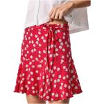Minifaldas rojas floreadas Pepe Jeans con motivo de flores talla L para mujer 