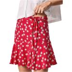 Minifaldas rojas floreadas Pepe Jeans con motivo de flores talla XS para mujer 