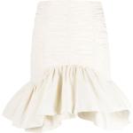 Faldas blancas de poliester de cintura alta rebajadas Patou talla L para mujer 