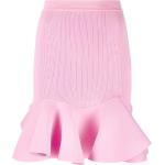 Minifaldas rosas de viscosa Alexander McQueen para mujer 